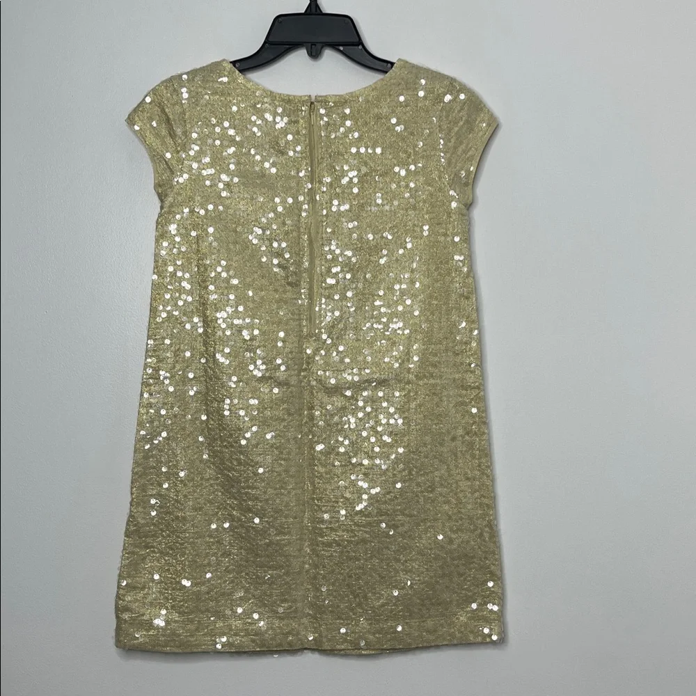 GAP Kids Champagne Gold Sequin Dress Sz L (10) - Picture 8 of 8